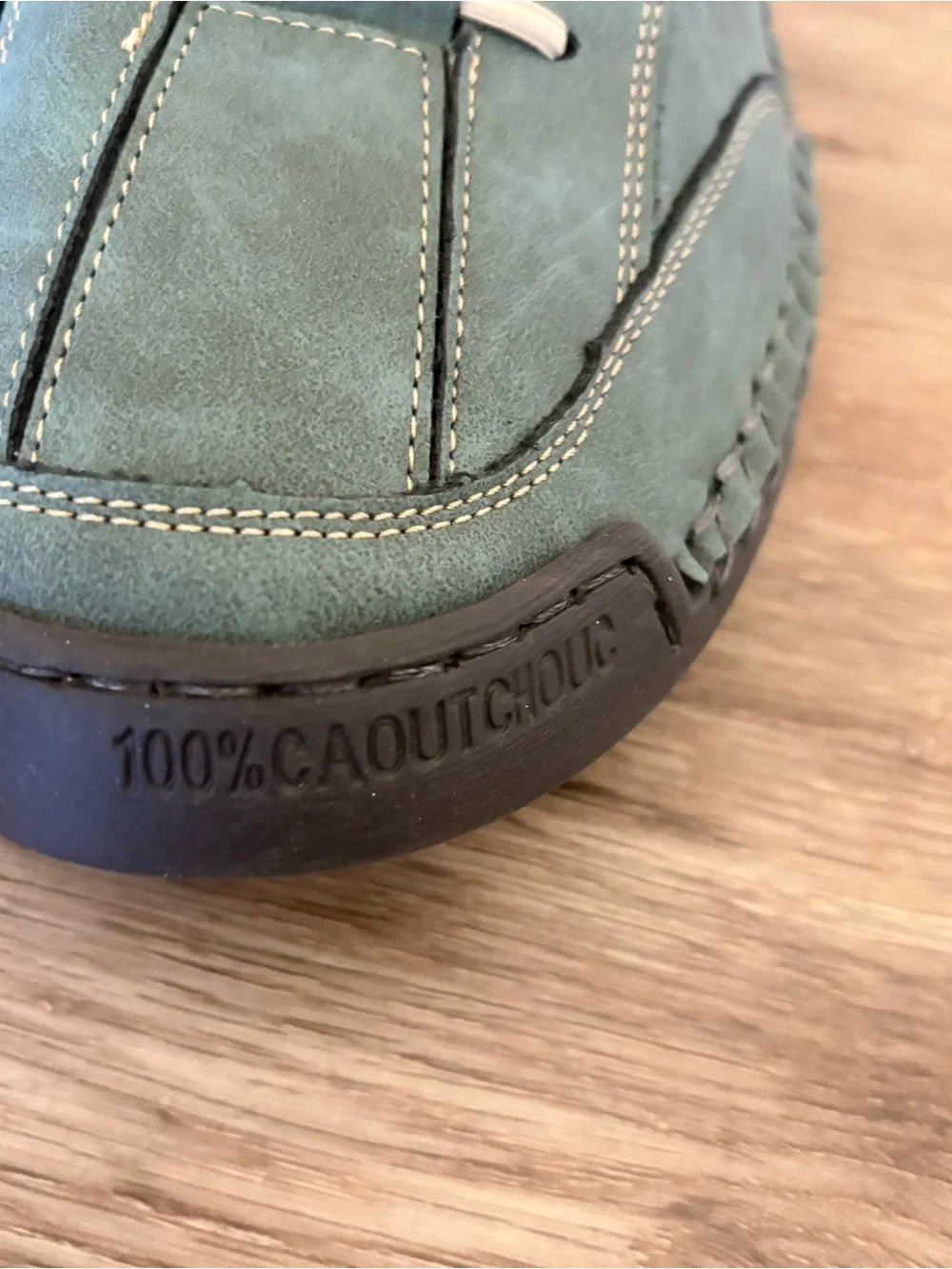 Salkin USA Green Faux Suede Casual Slip-On Walking Shoes with Zipper size 12